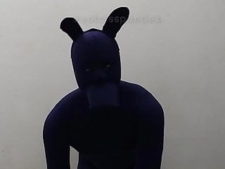 Zentai dog suit femdom puppy slave