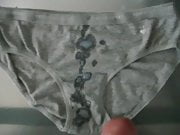 Grey Panty Cumshot 07