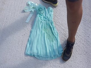 Piss On Turquoise Dress...