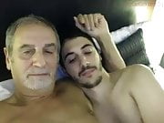 Daddy is kissed and sucked by his young lover