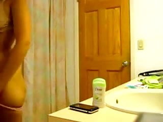 In the Bathroom, Amateur Webcam, Webcam, Striptease