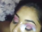Desi Girl Takes Load To The Face