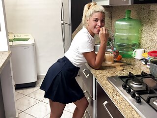 Girl Takes Old Pervert's Deal To Never Cook Again
