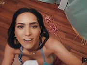 Bikini Shop Assistant's Lucky Day with Amazing Latinas