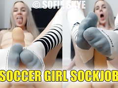 Soccer Girl Sockjob Sofie Skye Sock Fetish Soccer Socks Kink FREE EXTENDED TEASER Foot Job Smell