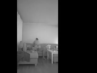 norwegian mature mom cheats and get caught on camera with young neighbour