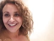 Nadia Sawalha tapes her tits 
