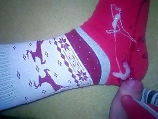 Cum On Christmas Socks