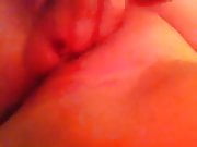 Wife strokes pussy and clit 1