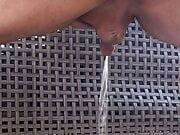 Dripping Precum and Pissing with Buttplug in his asshole!