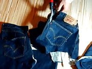 destroying jeans