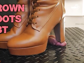 Boots, Ball Trample, Ballbusting Cum, Shoejob