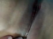 Close-up of shaved pussy Masturbation