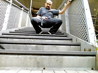 Kocalos - Risky Public Pissing At The Train Station