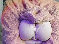A fat woman in a fluffy suit shows her anatomy bigmammy | Big Boobs Tube | Big Boobs Update