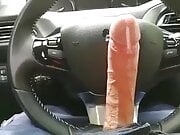 I was so horny that I cum in car while I was waiting for her