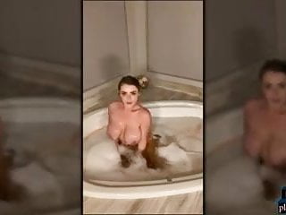 Taking Bath, European, Big, Big Tits Masturbation