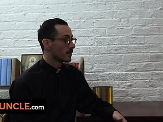 Yes Father – Horny Priest Unzips His Pants And Pulls Out His Big Cock To Be Sucked By His Fellow Priest