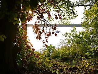  video: Public adventure blowjob and hard sex in the woods close up