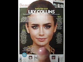 Lily Collins Cum Tribute MMBK No. 3
