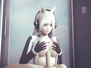 Uncensored Sexy Cat video: Hentai Uncensored - Sexy Cat Girl Boobjobs Big Cock