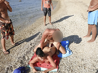 Nude Beach, Anal Cumshot, Cock Fuck, Anal Group Sex