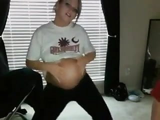 Webcam, Dance, Pregnant Dance, Pregnant