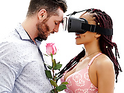 VRBangers Hot Ebony Fucked Hard on Valentines Day Girl VR 