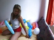 Luftballon Masturbation Sexy Girl