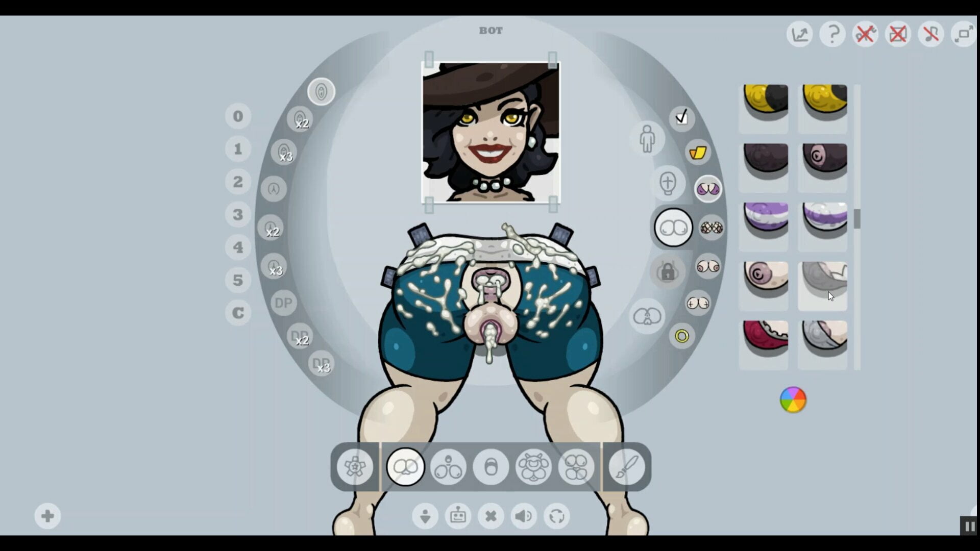 Fapwall – Weird Hentai game, Lady Dimitrescu, gloryhole gangbang