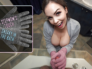 Big Stepmom, Glove Fetish, Big Tits Step, Big Tit Step