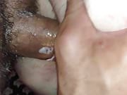 Double vaginal with huge dildo