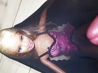 Barbie doll black pantyhose encasement