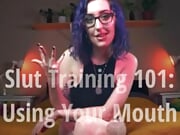 Slut Training 101: Using Your Mouth - Femdom Sissification POV Oral Blowjob Coerced Bi Instructions - Preview by Miss Faith Rae (Follow the link in my bio for the full clip!)