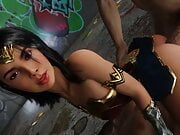 Gal Gadot As Wonder Woman Double Penetrated