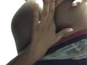 Ebony Chubby Fingers his ass