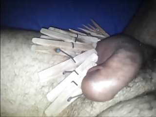 Clothespins On Dick...
