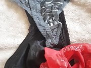 Cum on the panties of my beloved mother-in-law