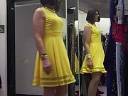 yellow party dress