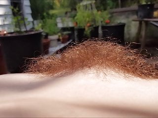 Color, In Pussy, Colored, Hairy Outdoor