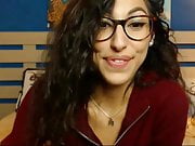 My favorite camgirl - goes braless under her shirt and tease