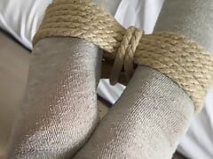 Master Fucks Slaves Tied Feet in Socks