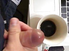 cum in coffee 