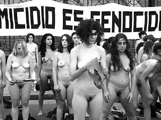 nude protest in