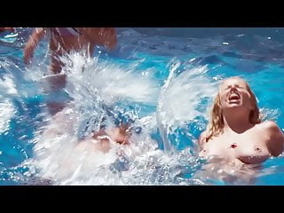 Suzanne Somers Topless Boobs Pool Scene From Magnum...