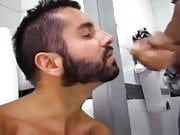 BBC facializes guy in the gym bathroom