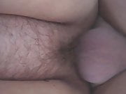 Close up of the fat wife being fucked from behind