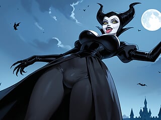 Futanari Maleficent Masturbating