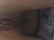 Native American wife's hairy pussy and large natural breast