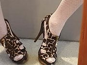 Leopard print heels
